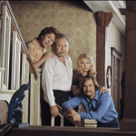 All in the Family Jean Stapleton, Carroll O’Connor, Sally Struthers, Rob Reiner circa 1971