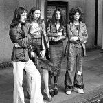 David Bowie fans waiting for a concert at The Fairfield Halls, Croydon, Surrey, UK on 24 June 1973. Photo credit- Frazer Ashford