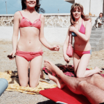 Kenneth Connor, Sally Geeson, and Carol Hawkins in Carry on Abroad (1972)