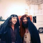 1978 Eric Idle & George Harrison On The Set Of “Life Of Brian”