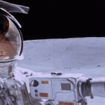 April 21, 1972 – Apollo 16 astronaut John Young drives with style on the surface of the Moon