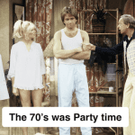 Debbie Harry showing off - The 70s was party time