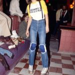 1977 Jamie Lee Curtis at a roller-skating party in Hollywood