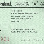 Disneyland attraction tickets, 1975-1977.A