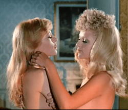 Sybil Danning and Nathalie Delon in Bluebeard (1972)