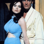 Roger Moore and Madeline Smith in Live and Let Die (1973)