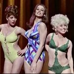 Valerie Leon, Margaret Nolan, and Barbara Windsor in Carry on Girls (1973)