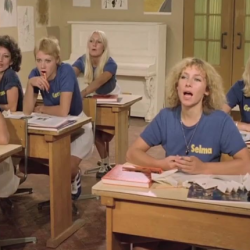 Brigitte Lahaie, France Lomay, Kathleen Kane, Elsa Maroussia, Nadine Pascal, Danielle Troger, and Diane Kelly in Six Swedish Girls in a Boarding School (1979)
