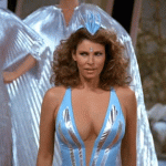 Raquel Welch guest starring on Mork and Mindy in an episode called Mork vs The Necrotons (1979)