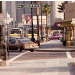 Vintage Los Angeles 1977 San Vincente & Wilshire Blvd