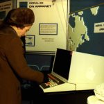 Queen Elizabeth II uses ARPANET to become the first royal to send an email, Royal Signals and Radar Establishment, Malvern, England, 26 March 1976.