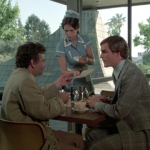 Jamie Lee Curtis, Peter Falk, and Howard McGillin in The Bye-Bye Sky High I.Q. Murder Case (1977)