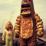 Sausage monster and his assistant, Mustard. Russia, 1972