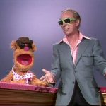 1977 Don Knotts with Fozzie on “The Muppet Show”
