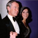 Johnny Carson and his third wife, Joanna Holland, December 1972