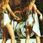 Agnetha and Frida on stage in Australia, March 1977