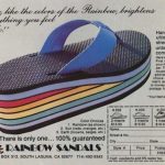 Rainbow Sandals ad, 1976