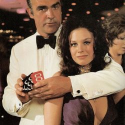 Sean Connery and Lana Wood as James Bond and Plenty O’Toole in Diamonds are Forever (1971).