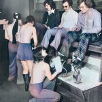 Topless shoeshine girls were captured in Toronto in 1975