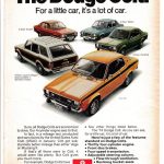 1974 Dodge Colt-Coupe-Sedan-Wagon-GT-Hardtop-Original Magazine