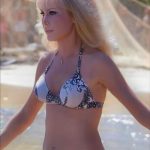 Barbara Eden fills out a bikini (1972)