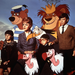 Angela Lansbury, Cindy O’Callaghan, Roy Snart, and Ian Weighill in Bedknobs and Broomsticks (1971)