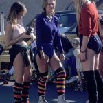 Roller skaters in Venice Beach, California circa 1979