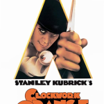 Stanley Kubrick and Malcolm McDowell in A Clockwork Orange (1971)