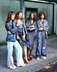 David Bowie fans waiting for a concert June 1973