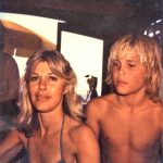 11-year old Josh Brolin with his mom, Jane Cameron Agee, in 1979