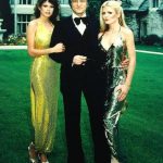 Candy Loving, Playmate of the Month January 1979, with fellow Playmate Debra Jo Fondren and Hugh Hefner