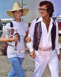 Ali MacGraw and her husband Robert Evans