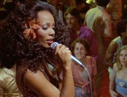 Donna Summer singing “Last Dance” in the movie “Thank God It’s Friday” 1978.