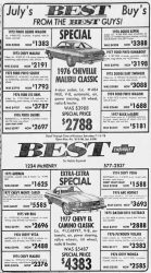 Best Chevrolet car prices