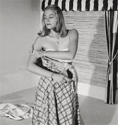 Cybill Shepherd taking off her dress in The Last Picture Show (1971)