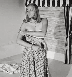 Cybill Shepherd taking off her dress in The Last Picture Show (1971)