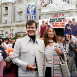 In 1977, during the 30th Cannes Film Festival, actors Roger Moore and Barbara Bach