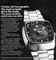 Zodiac SST Astrographic Watch 1973 Zodiac SST Astrographic Watch 1973