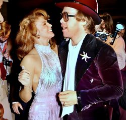 Ann-Margret with Elton John at 1975 New York Premier