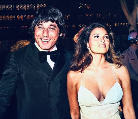 Joe Namath escorting Raquel Welch (1972)