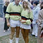Farrah Fawcett and Lee Majors were serving serious style (and maybe some aces) at the 4th Annual Clint Eastwood Celebrity Tennis Tournament on July 7, 1973.