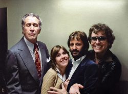 Vincent Price, Carrie Fisher, Ringo Starr and John Ritter, 1978.